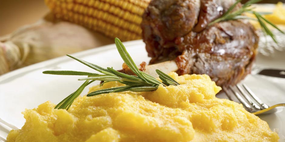 Stinco con polenta