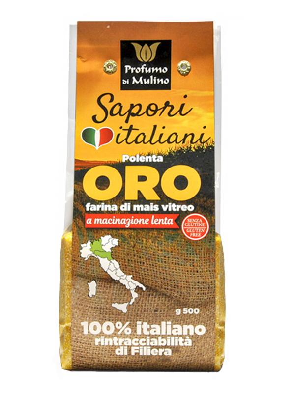Polenta ORO farina di mais vitreo sapori italiani 100% italiano